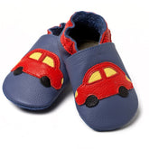 Liliputi Love Soft Sole Shoes - Blue Car-0