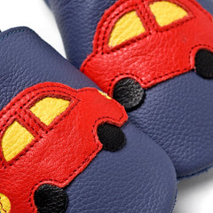 Liliputi Love Soft Sole Shoes - Blue Car-2