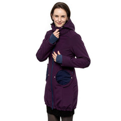 Liliputi Love 4in1 Babywearing & Maternity Coat - Blue Plum-2