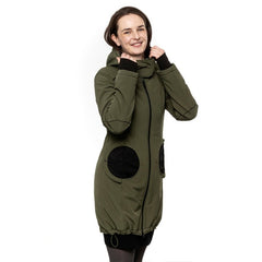 Liliputi Love 4in1 Babywearing & Maternity Coat - Forest Green-5