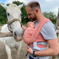 Liliputi Love Woven Wrap - Coral-Sand-3