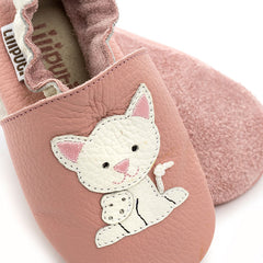 Liliputi Love Soft Sole Shoes - Pink Pussycat-1