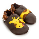 Liliputi Love Soft Sole Shoes - Brown Giraffe-0