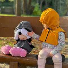 Liliputi Love Baby Hood & Neck Warmer - Mango-2