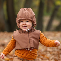 Liliputi Love Baby Hood & Neck Warmer - Caramel-1