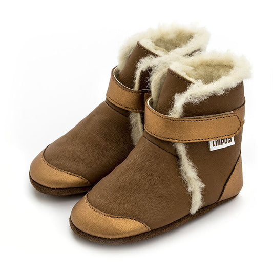 Liliputi Love Soft Sole Boots - Copper-5