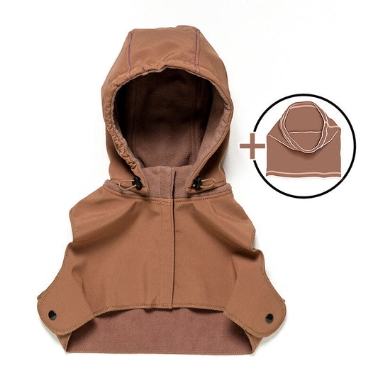 Liliputi Love Baby Hood & Neck Warmer - Caramel-0
