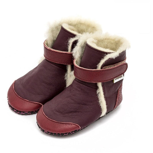 Liliputi Love Soft Paws Boots - Burgundy-1