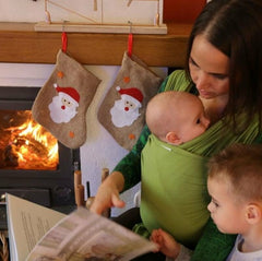 Liliputi Love Stretchy wrap - Apple Green-2