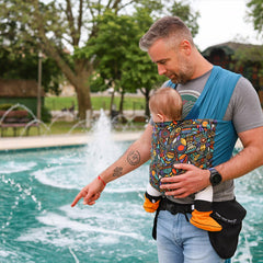 Liliputi Love Stretchy wrap - Folk Flower-1