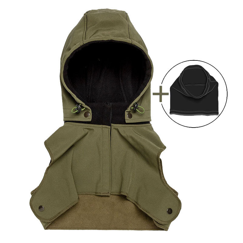 Liliputi Love Baby Hood & Neck Warmer - Forest Green-0