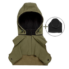 Liliputi Love Baby Hood & Neck Warmer - Forest Green-0