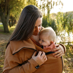Liliputi Love Babywearing Fleece Zip Sweatshirt - Caramel