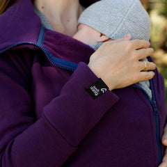 Liliputi Love Babywearing Fleece Zip Sweatshirt - Plum