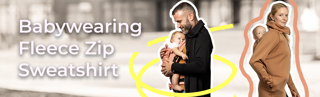 Babywearing Fleece Zip Sweatshirt