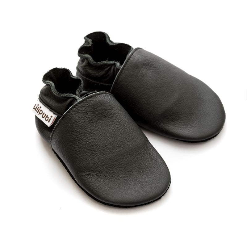 Liliputi Love Soft Sole Shoes - Black Panther-1
