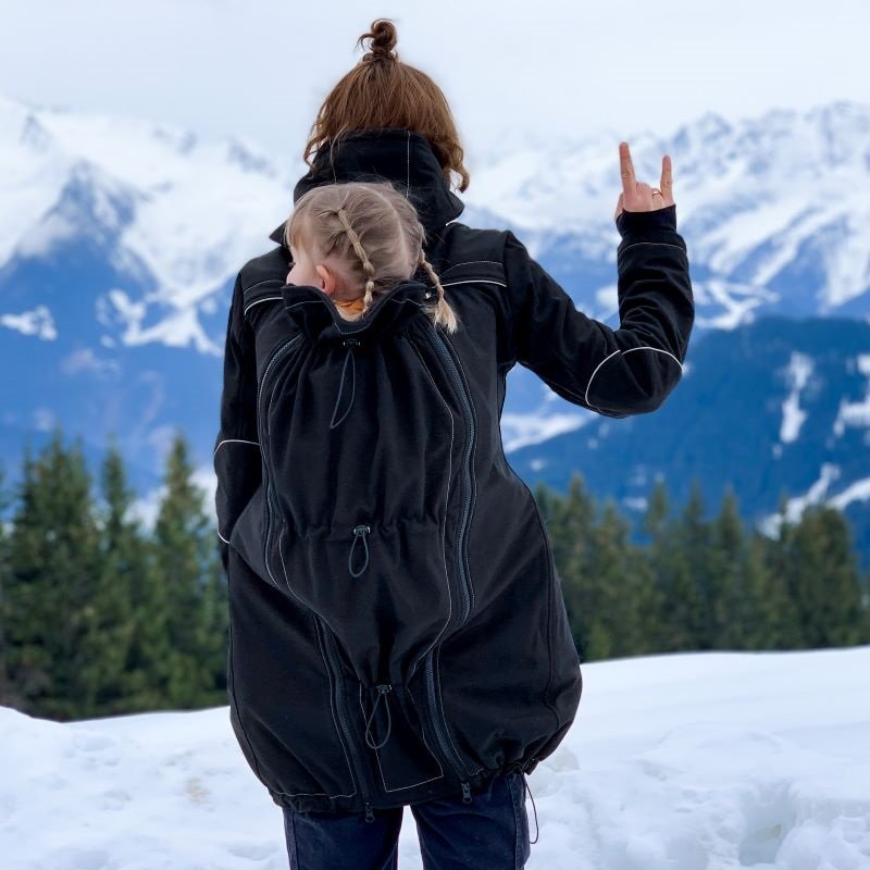 Liliputi Love 4in1 Babywearing & Maternity Coat - Midnight snow-4