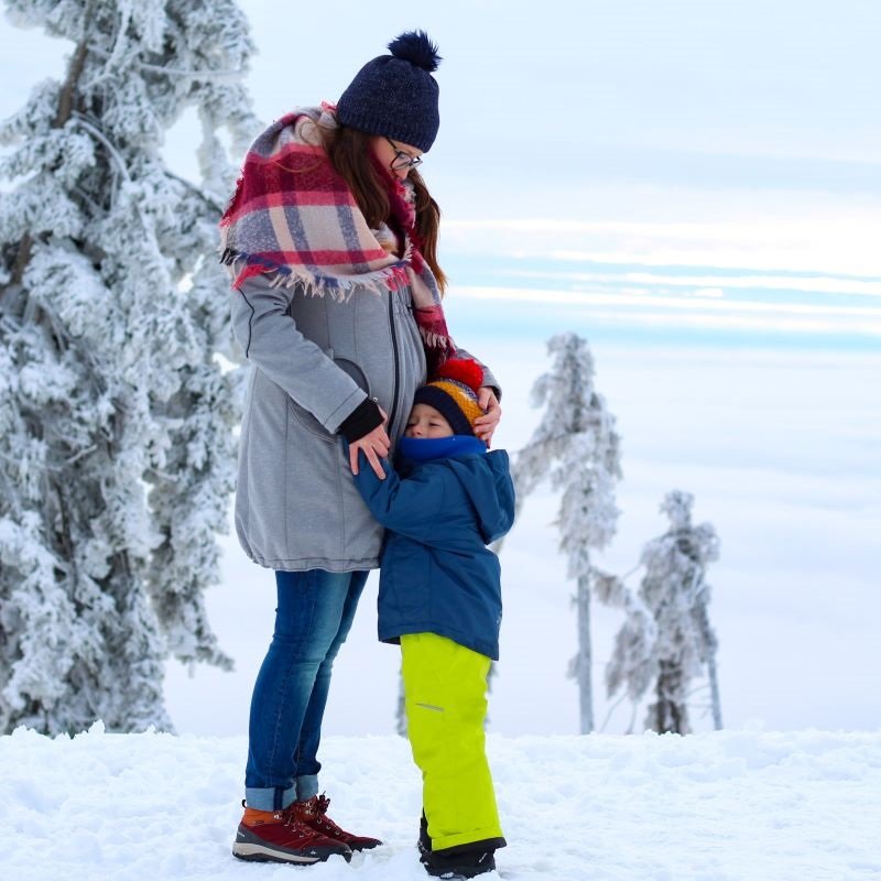 Liliputi Love 4in1 Babywearing & Maternity Coat - Shark-7