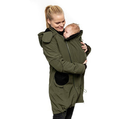 Liliputi Love 4in1 Babywearing & Maternity Coat - Forest Green-8