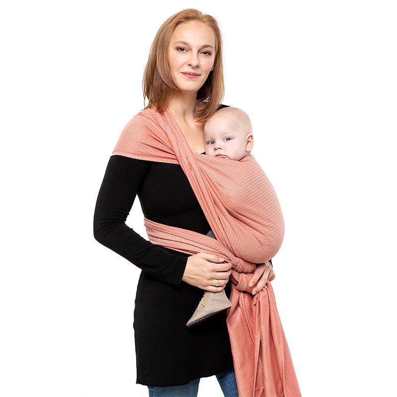 Liliputi Love Woven Wrap - Coral-Sand-6