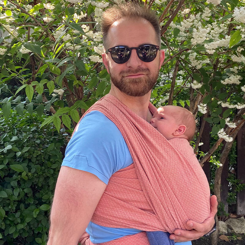 Liliputi Love Woven Wrap - Coral-Sand-4