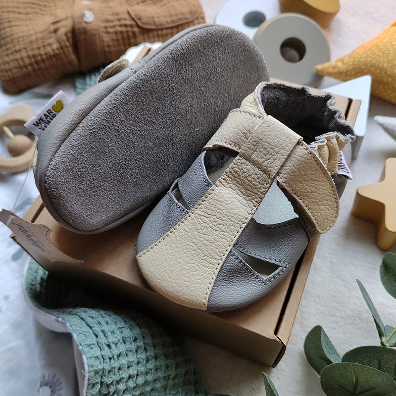 Liliputi Love Soft Sole Sandals - Atacama Grey-2