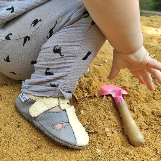 Liliputi Love Soft Sole Sandals - Atacama Grey-1