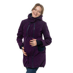 Liliputi Love 4in1 Babywearing & Maternity Coat - Blue Plum-5