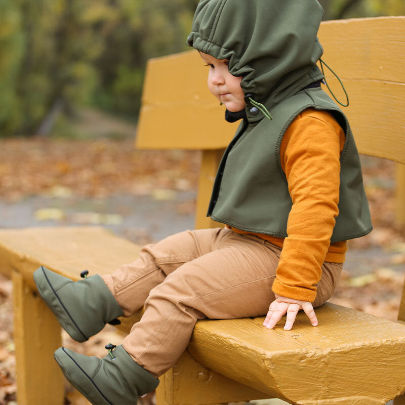 Liliputi Love Babywearing Booties - Forest Green-4