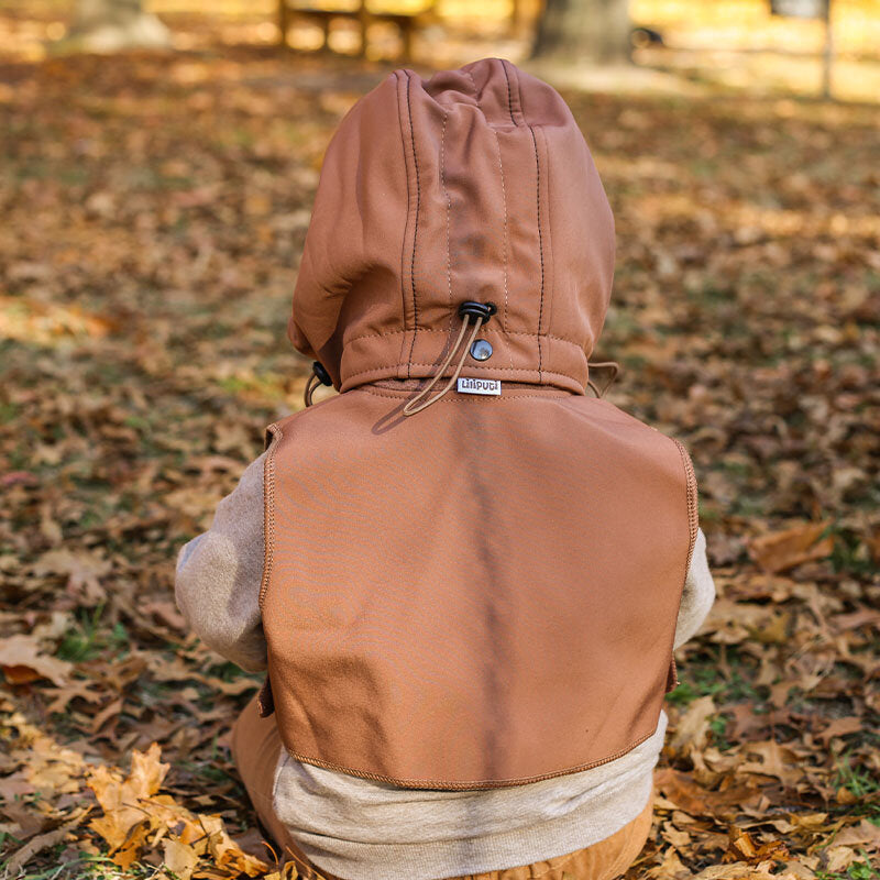Liliputi Love Baby Hood & Neck Warmer - Caramel-5