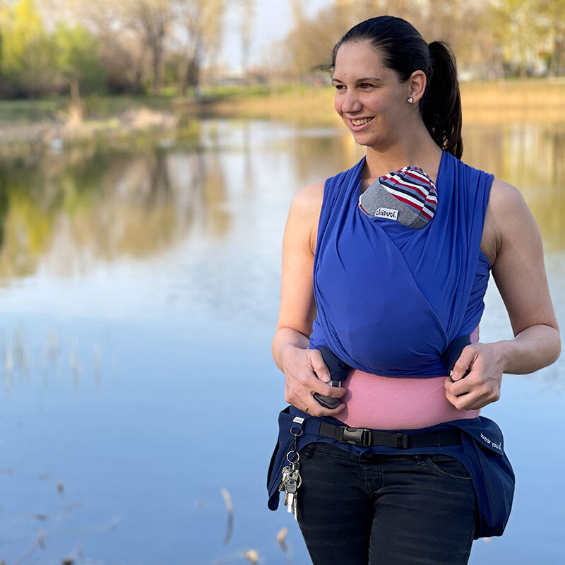 Liliputi Love Stretchy wrap - Blue Sky-2