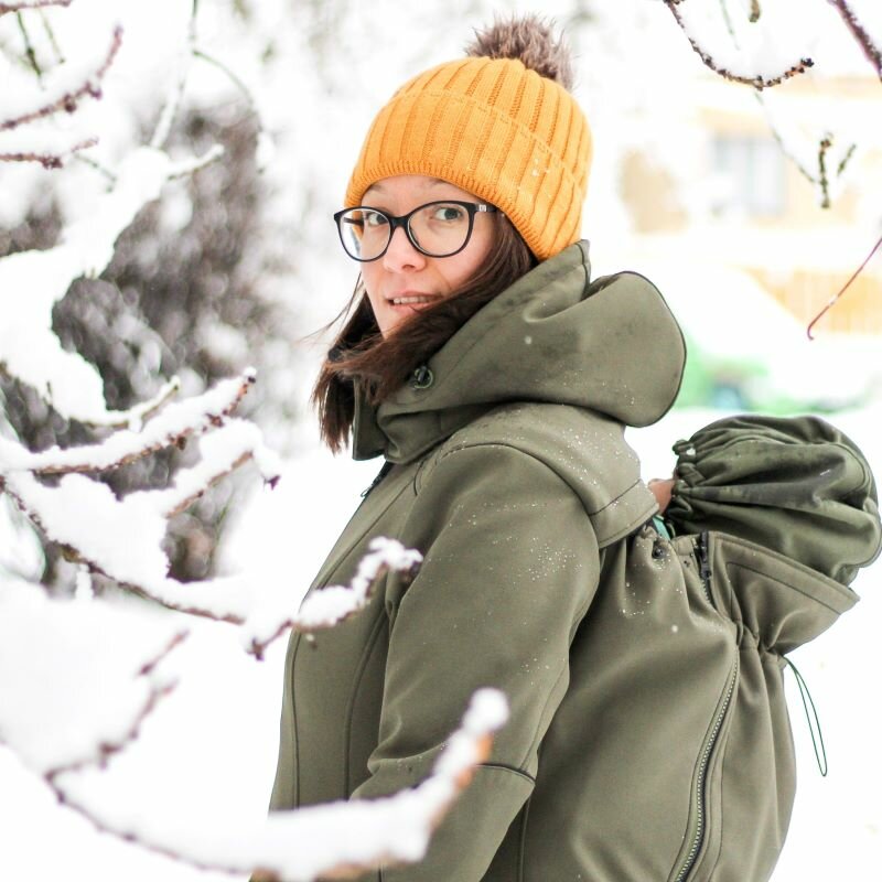 Liliputi Love 4in1 Babywearing & Maternity Coat - Forest Green-7