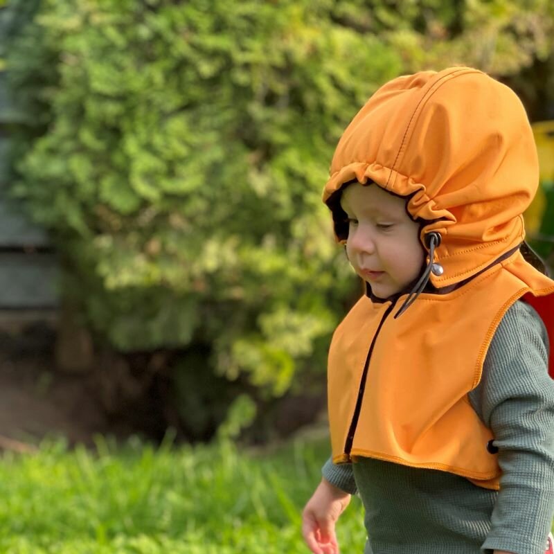 Liliputi Love Baby Hood & Neck Warmer - Mango-5