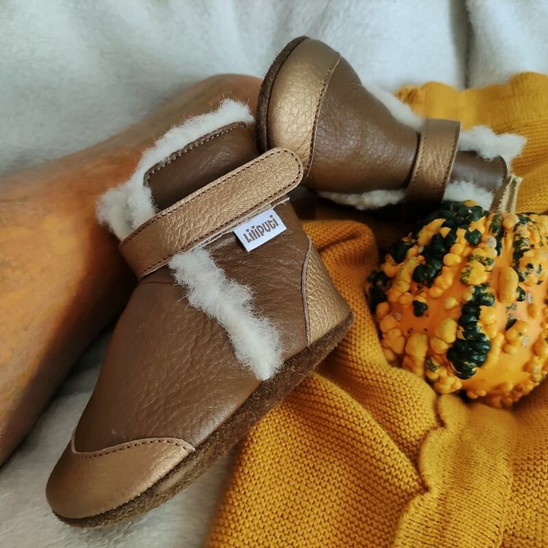 Liliputi Love Soft Sole Boots - Copper-6