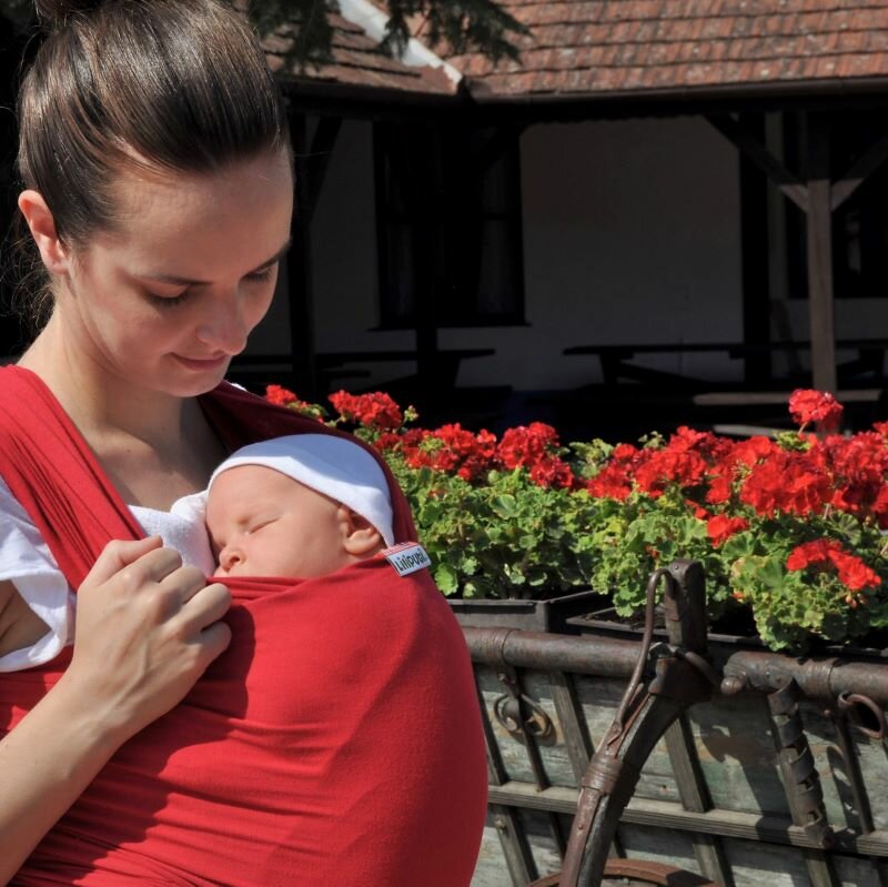Liliputi Love Stretchy wrap - Red Carmin-3