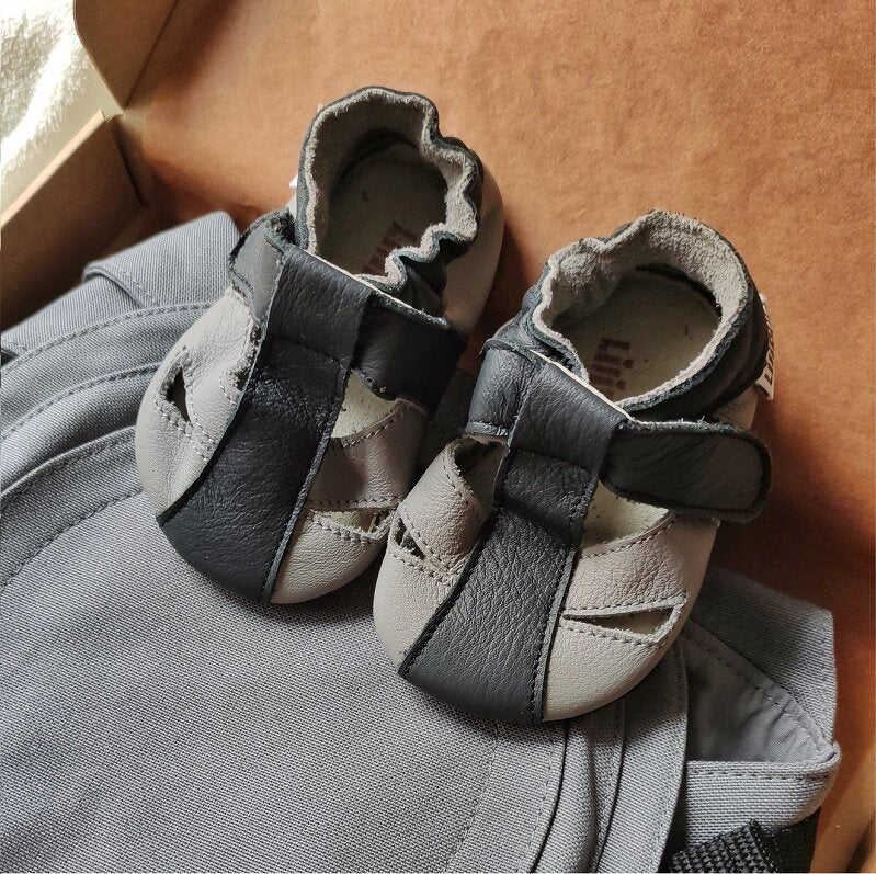 Liliputi Love Soft Sole Sandals - Stone-6