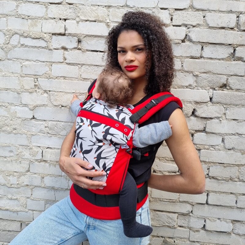 Liliputi Love Buckle Carrier - Welcome Swallow Rouge-6