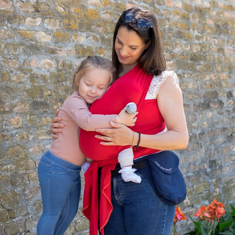 Liliputi Love Stretchy wrap - Red Carmin-5