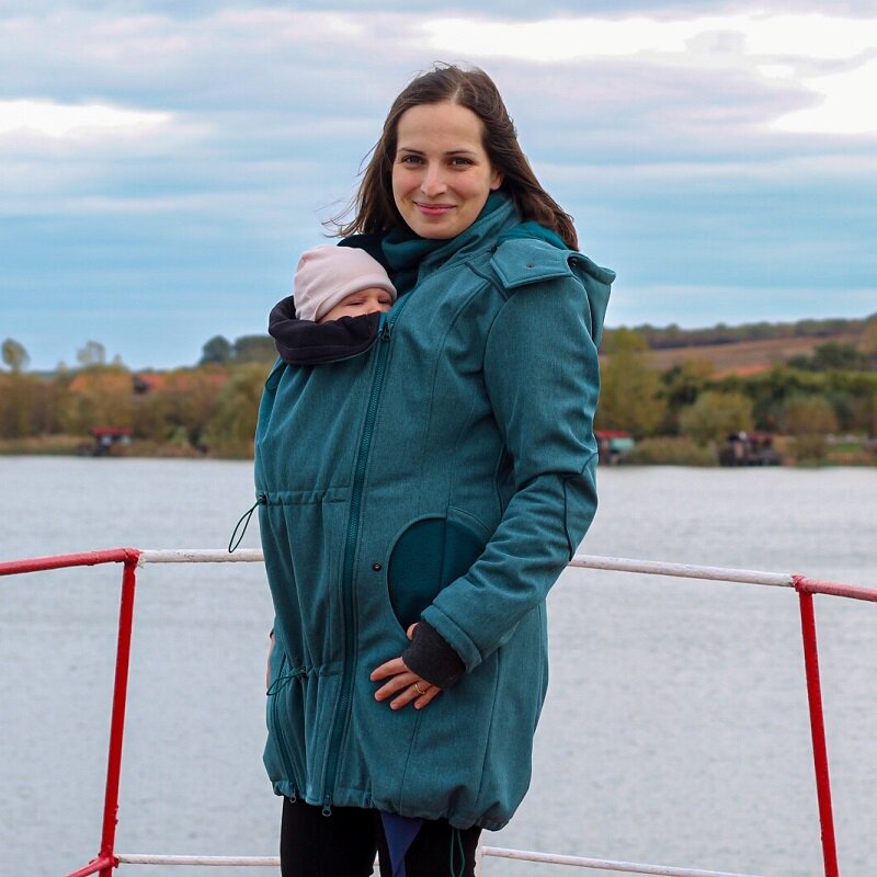 Liliputi Love 4in1 Babywearing & Maternity Coat - Mineral-8