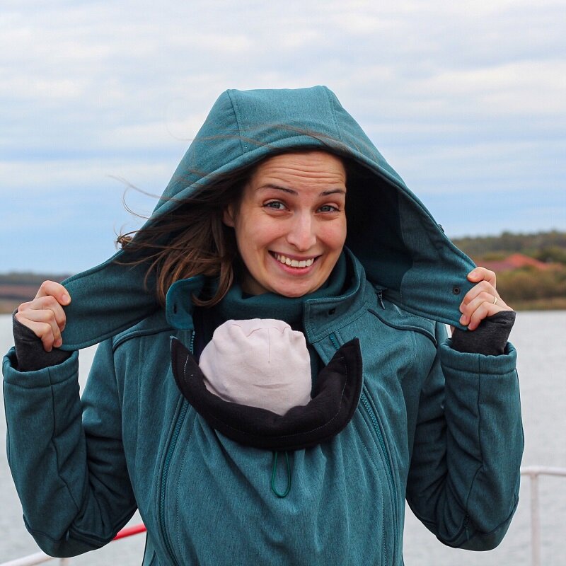 Liliputi Love 4in1 Babywearing & Maternity Coat - Mineral-2