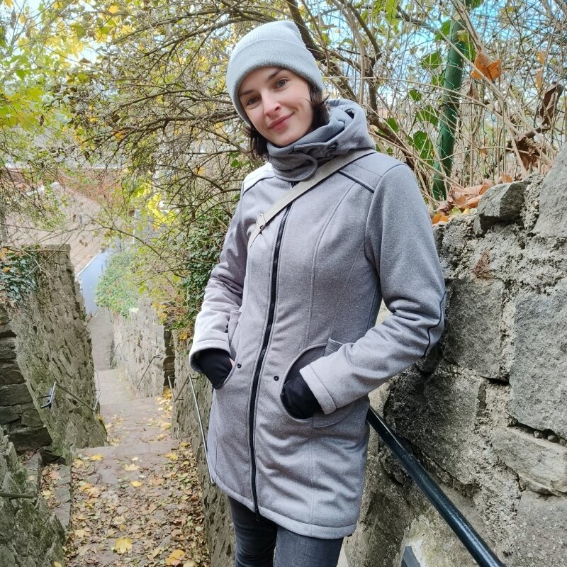Liliputi Love 4in1 Babywearing & Maternity Coat - Shark-4