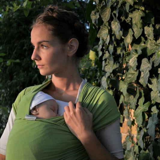 Liliputi Love Stretchy wrap - Apple Green-1