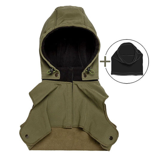 Liliputi Love Baby Hood & Neck Warmer - Forest Green-0