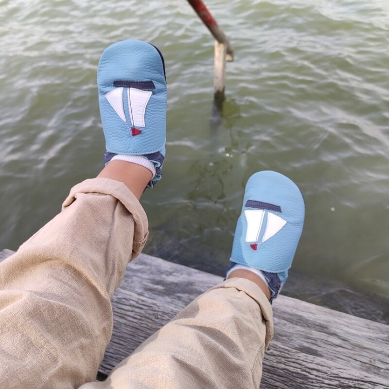 Liliputi Love Soft Sole Shoes - Sailboat-6