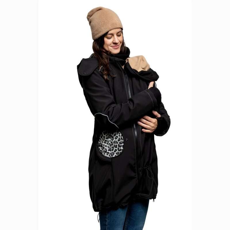 Liliputi Love 4in1 Babywearing & Maternity Coat - Leopard-4