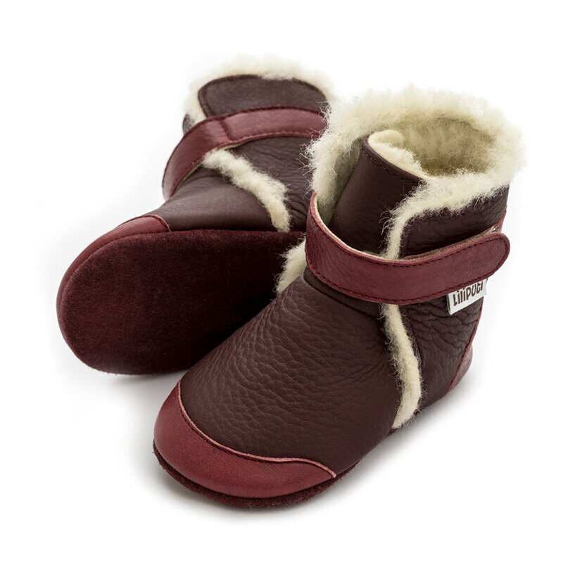 Liliputi Love Soft Sole Boots - Burgundy-5
