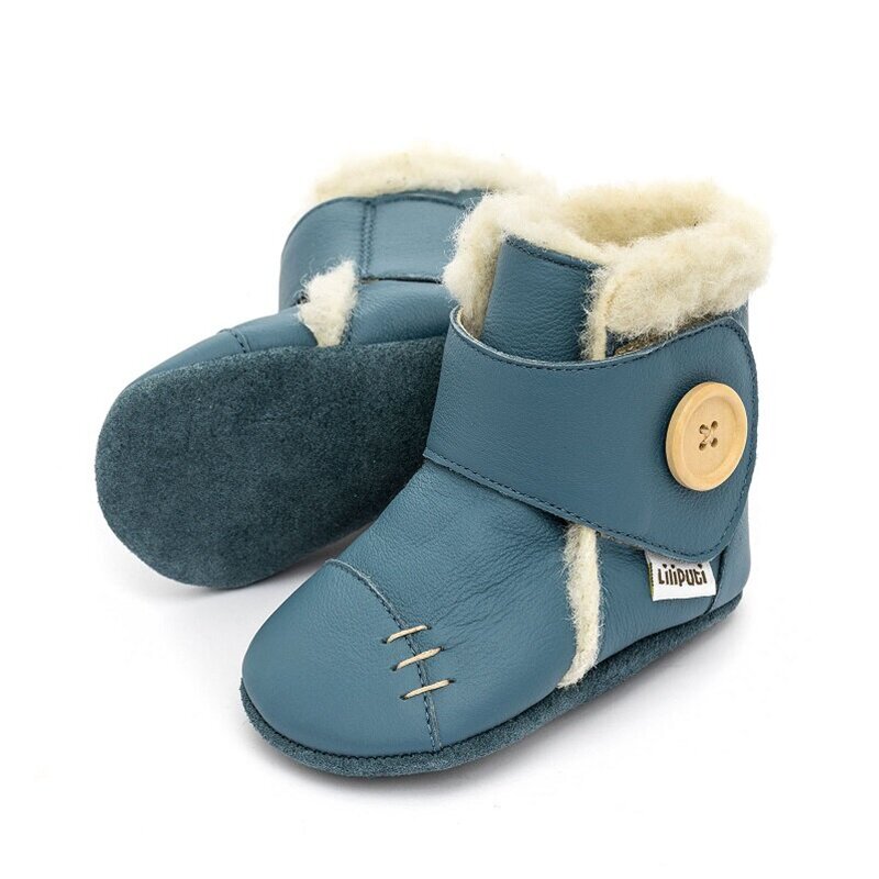Liliputi Love Soft Sole Boots - Snow Clouds-4