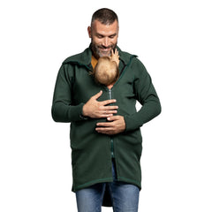 Liliputi Love Sweat-shirt zippé en polaire de portage - Forêt froide