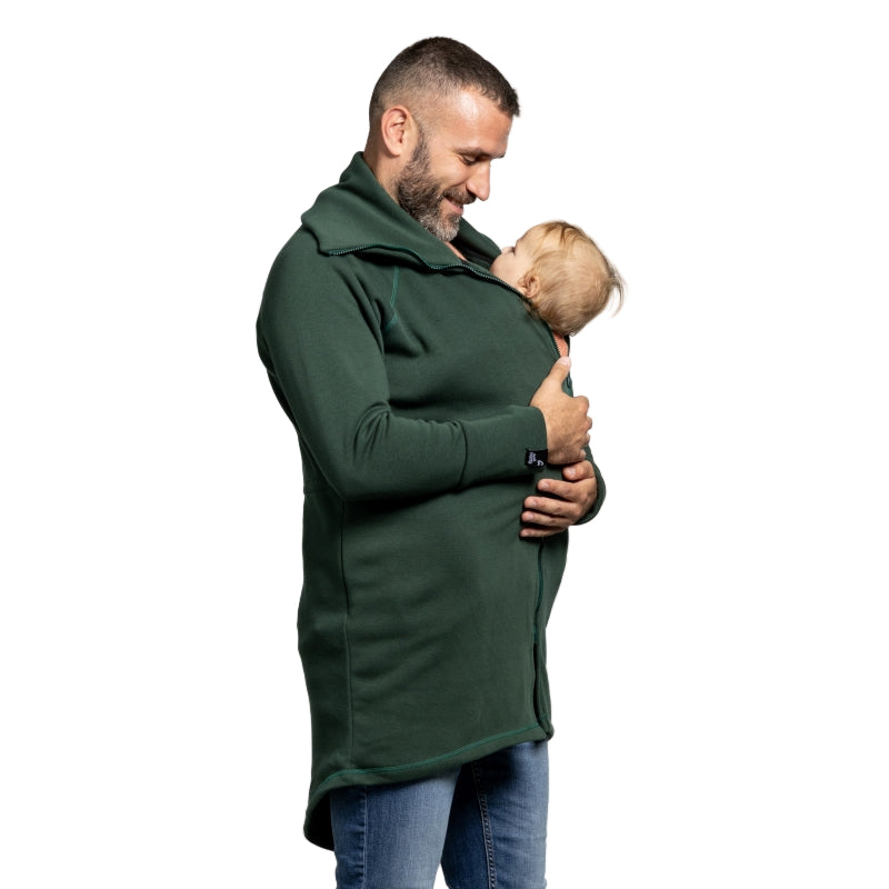Liliputi Love Sweat-shirt zippé en polaire de portage - Forêt froide