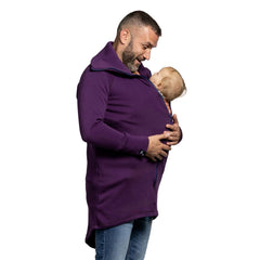 Liliputi Love Sweat-shirt zippé en polaire de portage - Prune